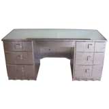 A Beautiful Silverleafed Desk attrib. to James Mont