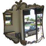 An Oversized Scalloped Mirror