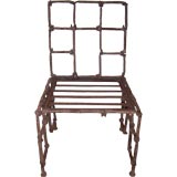 An Iron Railroad Spike Chair (Three available)