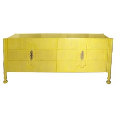 A Hi-Glam Canary Yellow Swedish Dresser