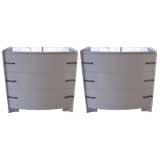 A Pair of Deco High Lacquered Dressers A Pair of Deco High Lacquered Dressers