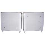 A Pair of White Lacquer Chests