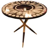 A Brass and Wood Based Occasional Table by Fornasetti