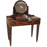 Antique A Rosewood  Art Deco Dressing Table in the Style of Ruhlmann