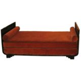 A Art Deco Daybed in Rosewood