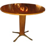 A Italian Modern Pedestal Breakfast / Center Table in Mahogany