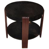 A Double Tiered Art Deco Occasional Table in Palissander