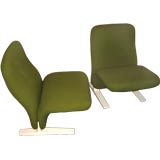 A Pair of Slipper Chairs by Pierre Paulin for Artifort