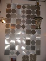 A Large Scale Space Curtain by Paco Rabanne in Brushed Steel