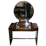An Art Deco Dressing Table in Figured Walnut