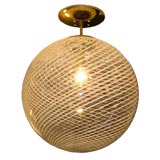 A Swirled Glass Ball Chandelier by Venini