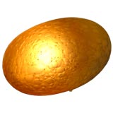 A Lit Murano Glass Rock Shaped Lamp by La Murrina