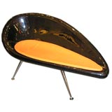 A  Stylised Lacquered Plastic Mussels Lounge Chair