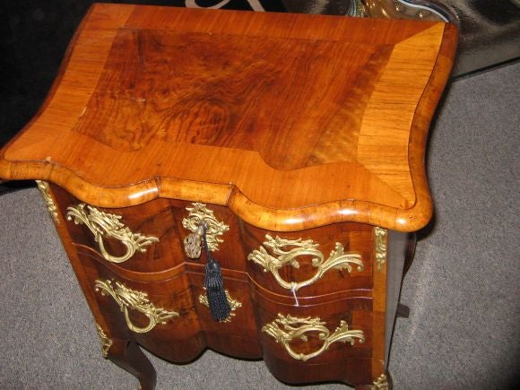 19th Century Baroque Revival German Two-Drawer Commode For Sale