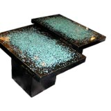 A Stone and Acrylic Occasional Table