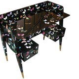 Superb "Butterfly " Desk by Gio Ponti, manuf. by Fornasetti