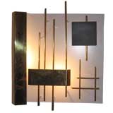 A Rare Lit Wall Sconce by Gio Ponti for Lumi