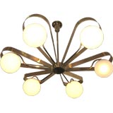 A Modernist Large Scale Chandelier by Stilnovo