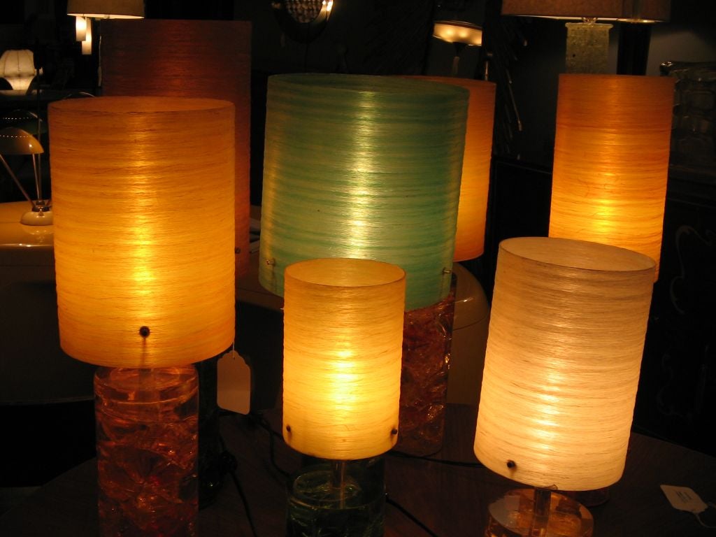 A Selection of Crackled Resin Table Lamps 1