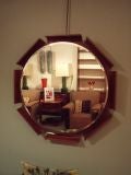 A Modernist Wall Mirror in Rosewood