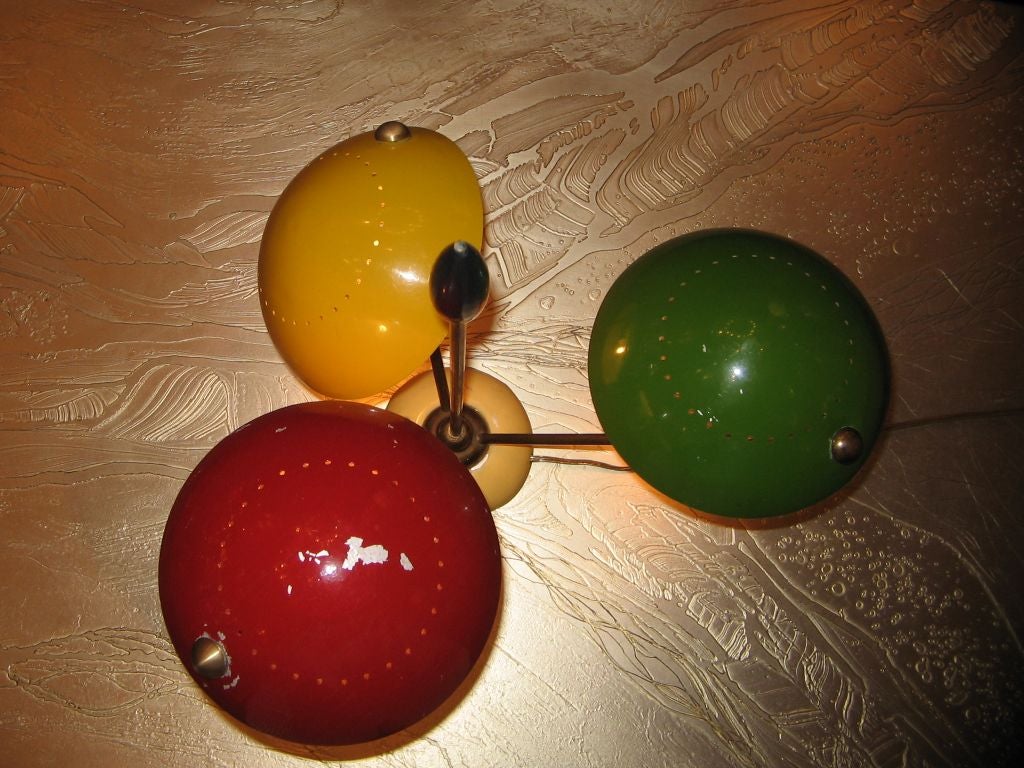 Eine sehr seltene dreiflammige Tischlampe von Gino Sarfatti, Modell 534 (Italienisch)