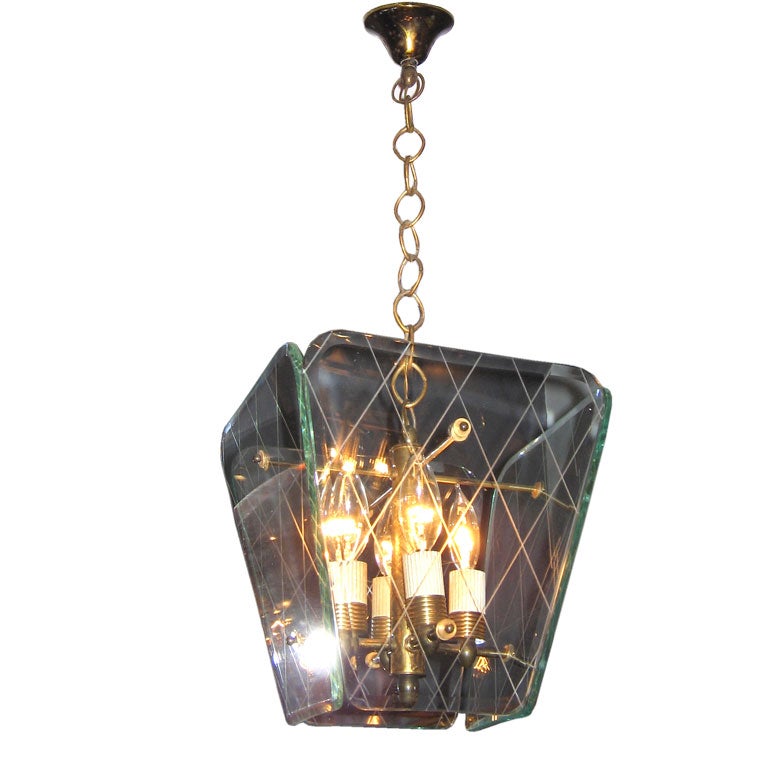 A Four Light Lantern by Pietro Chiesa for Fontana Arte at ...