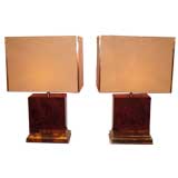 A Pair of Table Lamps by Jean-Claude Mahey