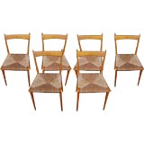 Vintage A Set of Six Dining Chairs by Alfred Hendrickx, model Stoel S2