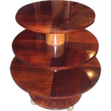 A Three Tiered Art Deco Occasional Table by Josef DeCoene