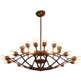 A Large Scale Twenty Four Light Chandelier by Arredoluce
