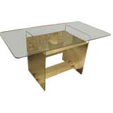 An All Glass Writing Desk by Fontana Arte