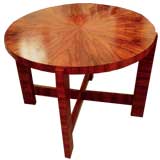 An Art Deco Center Table in Rosewood An Art Deco Center Table in Rosewood