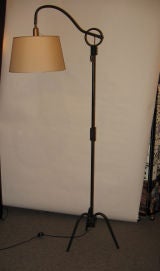 A Wrought Iron Floorlamp by Jean Royere