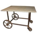 Industrial Cart with Slate top