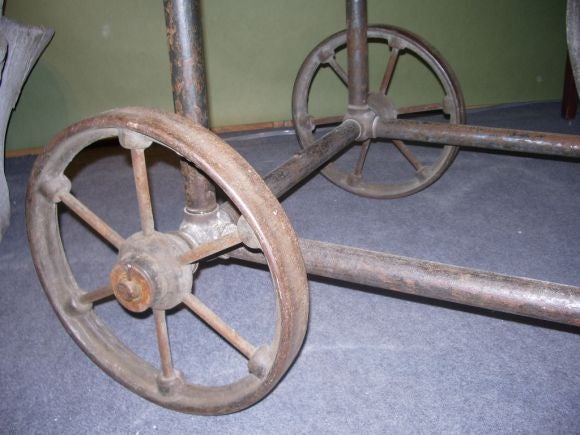 Industrial Cart with Slate top