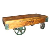 Industrial cart coffee table