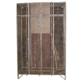 Vintage Four Section Wire Locker