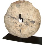 Antique French Grinding Stone
