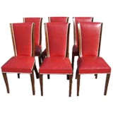 Set of 6 French dining room chairs