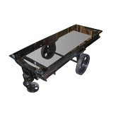 Industrial metal trolley coffee table