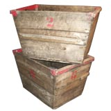 French Wood Grape carriers