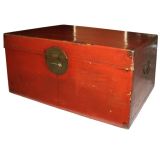 Chinese Red Lacquered Trunk