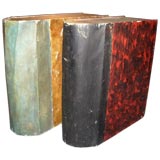 Antique Pair of large faux books