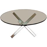 Metal X Frame Dining Table Base