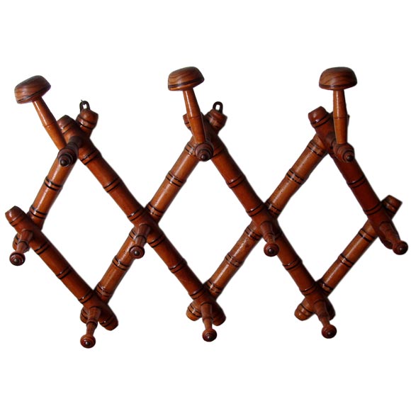 Faux Bamboo Expandable Hat Rack at 1stDibs