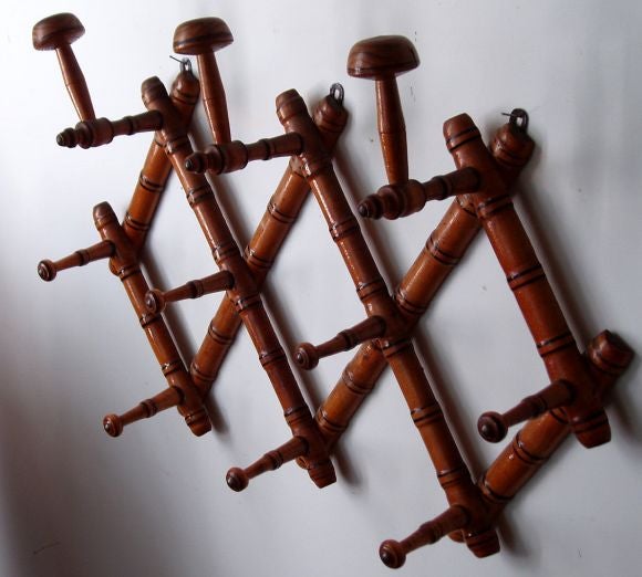 Faux Bamboo Expandable Hat Rack at 1stDibs