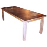 Zinc Top Dining Table