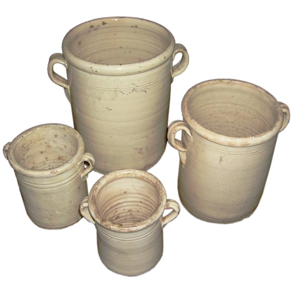 Antique Ceramic Crocks 5 For Sale on 1stDibs