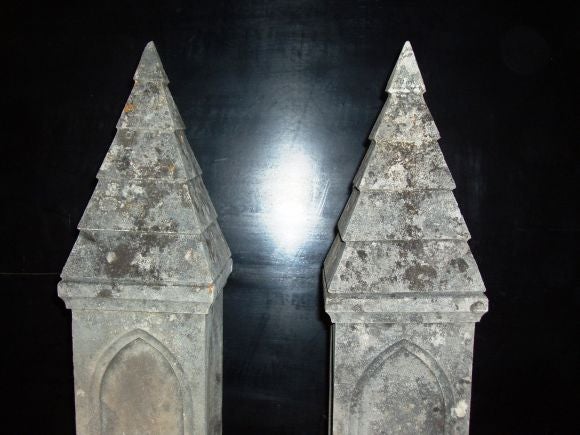 Two Pairs of Stone Finials 1