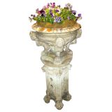 Decorative Urn and Plinth